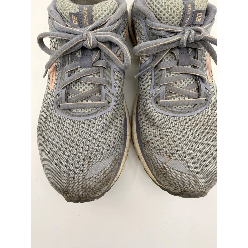 Brooks Adrenaline GTS 20 Womens Running Shoes Grey Rose Gold 1202961B073 8.5